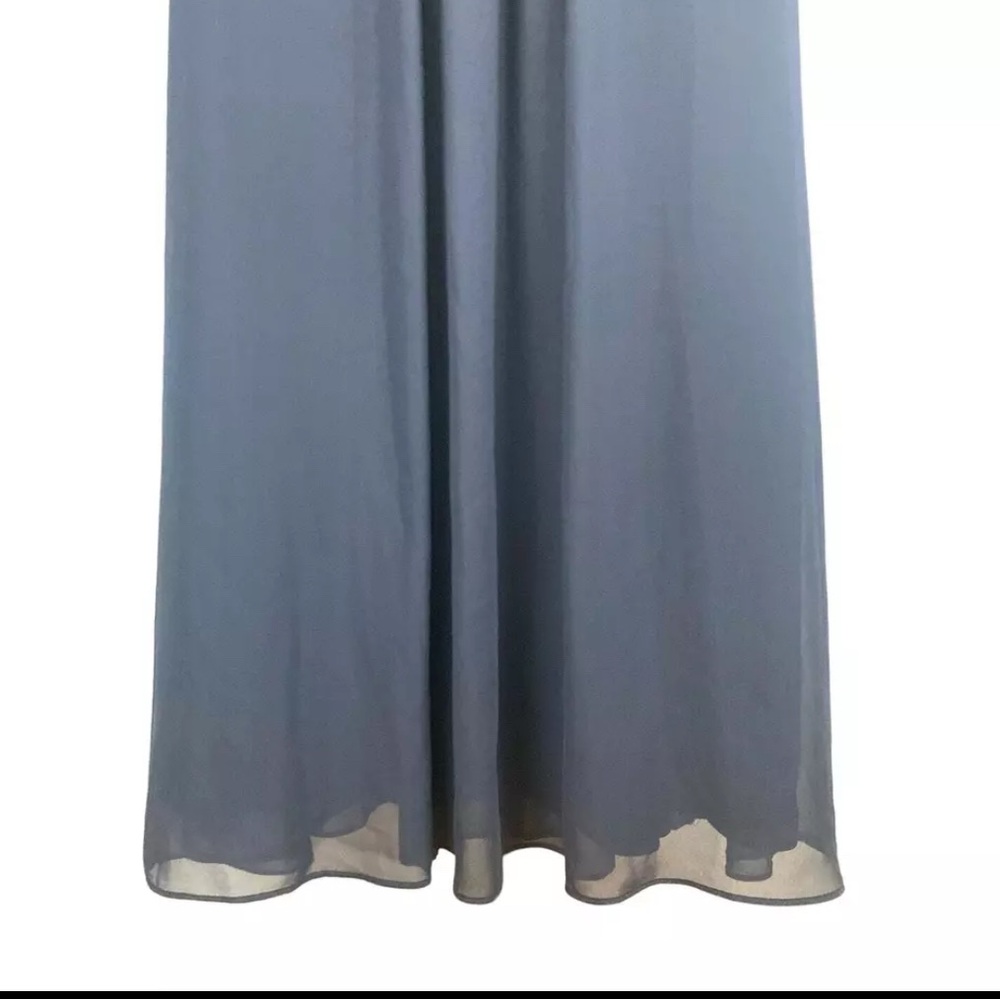 Adrianna Papell Navy Off-Shoulder Gown - NWT - Picture 10 of 12